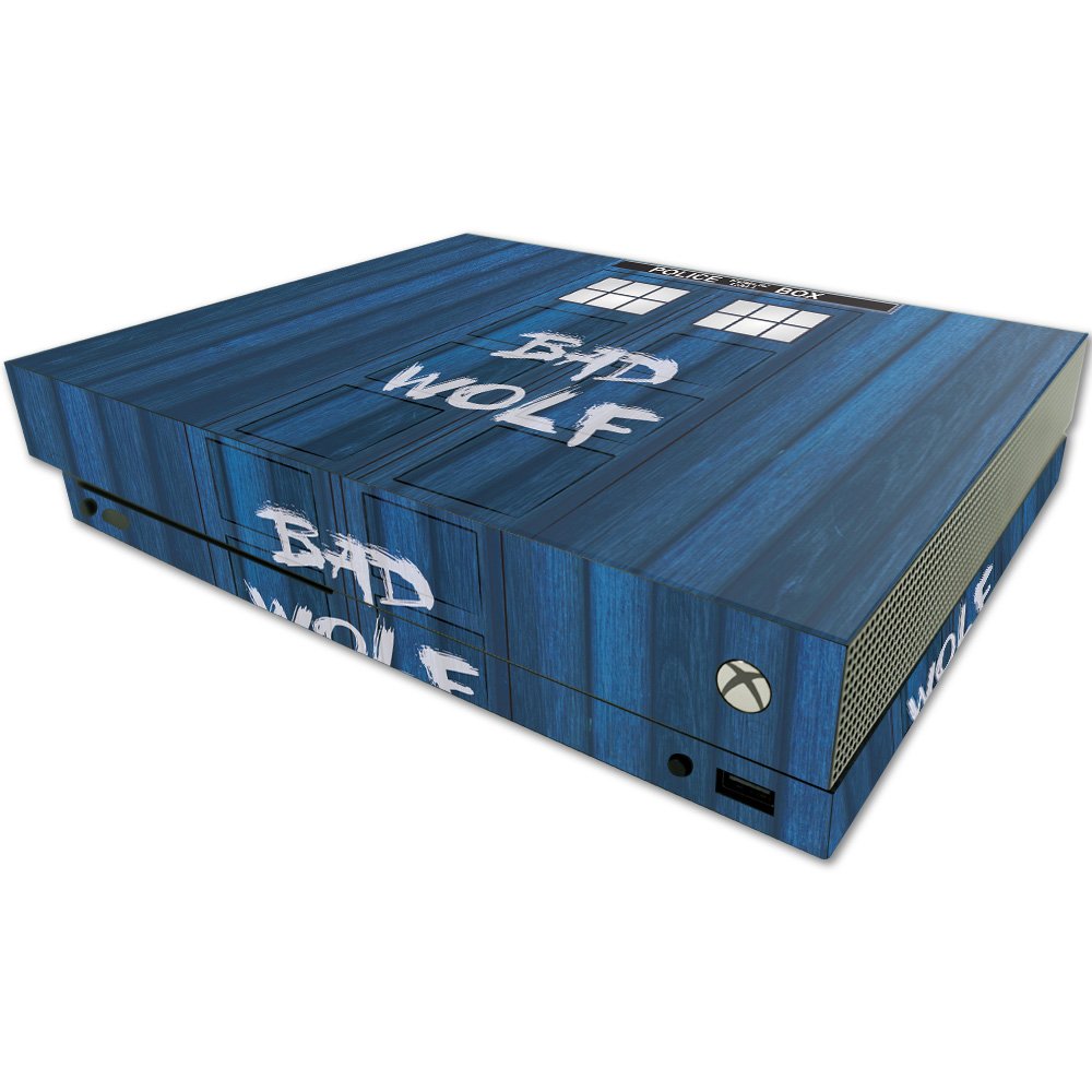 MightySkins Skin Compatible with Microsoft One X Console Only - Time Lord Box | Protective, Durable, and Unique Vinyl Decal wrap Cover | Easy