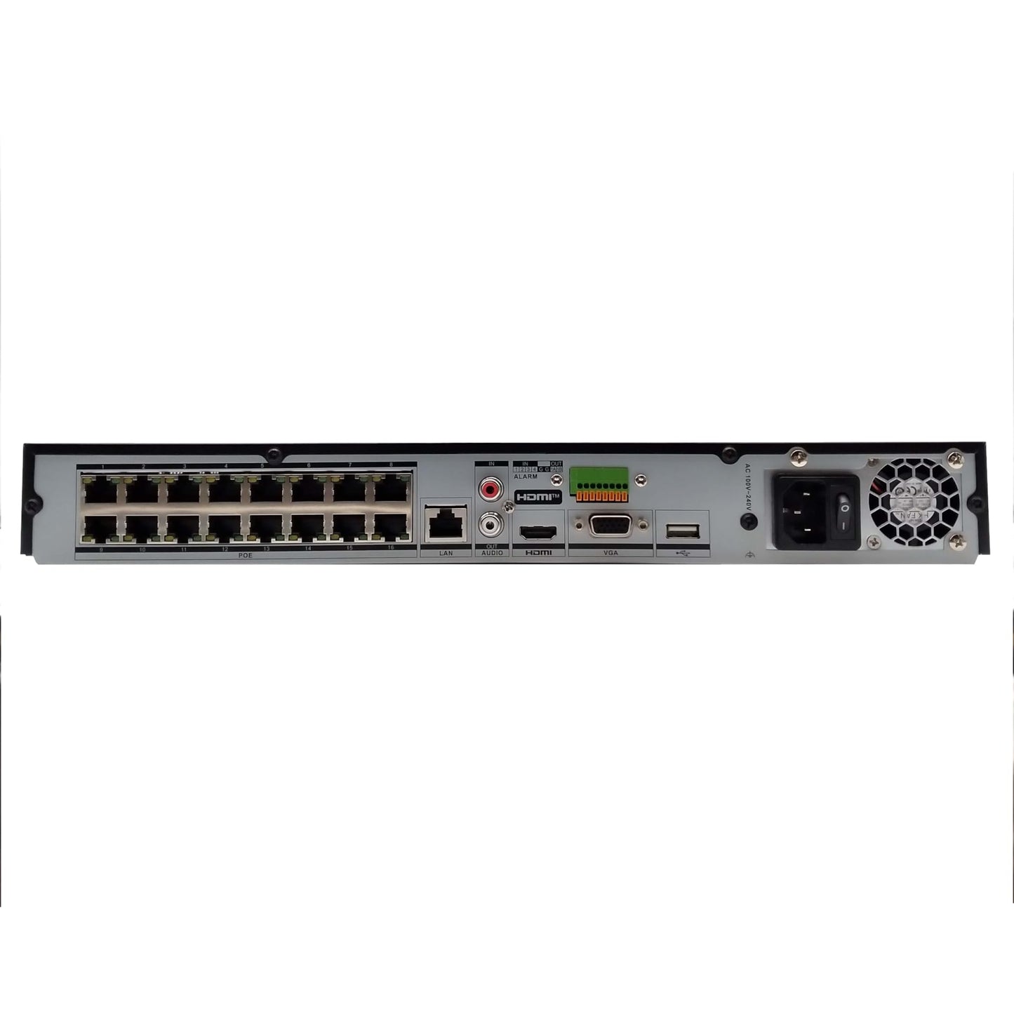 LTS LTN8716Q-P16-2TB, Platinum Professional Level 16 Channel NVR, 16 PoE Ports, 1U, SATA up to 12TB, 2TB Pre-Installed Storage
