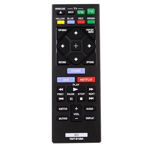 RMT-B126A Replacement Remote Control fit for Sony Blu-Ray BD Player BDP-BX120 BDP-BX320 BDP-BX520 BDP-BX620 BDP-S1200 BDP-S2200 BDP-S3200 BDP-S5200