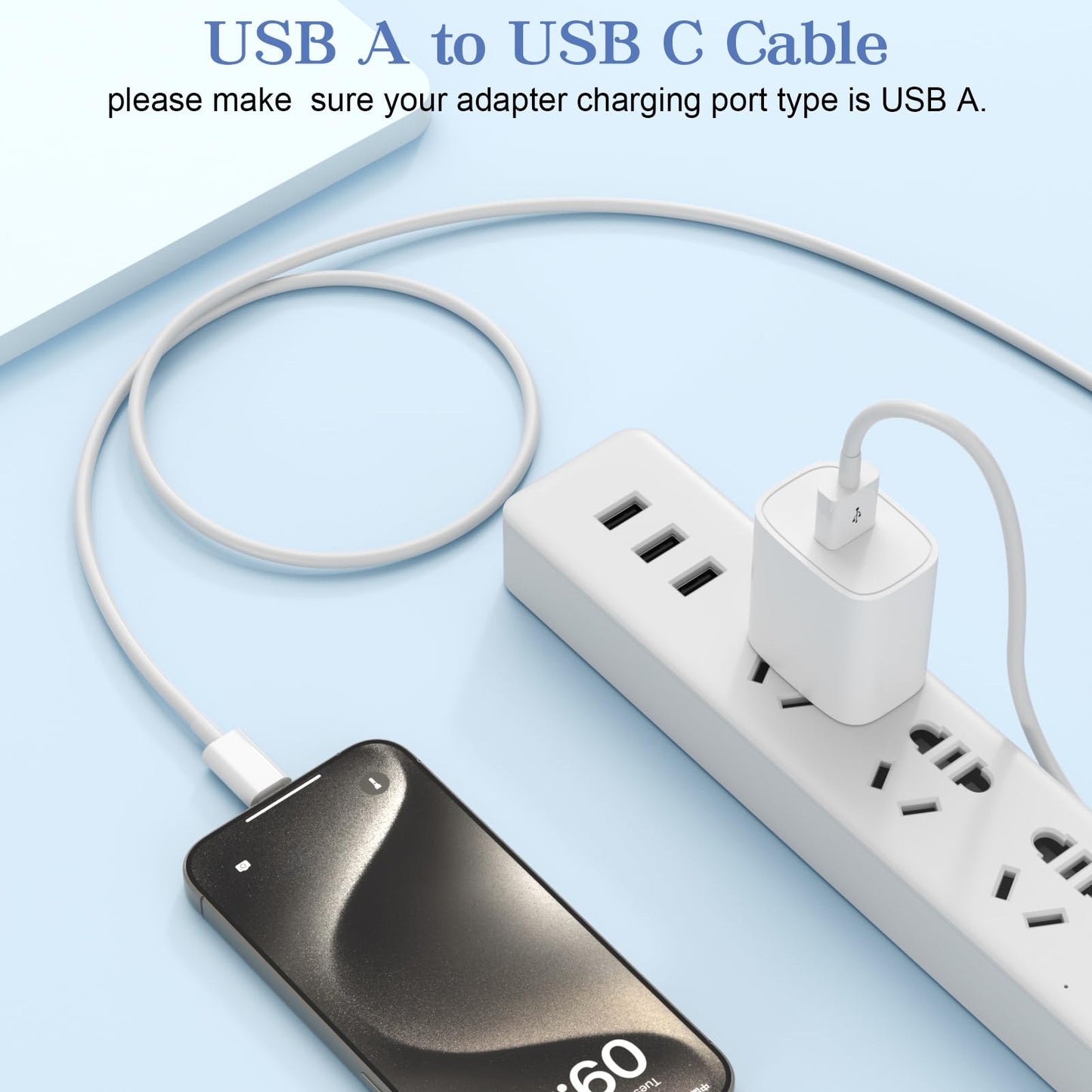 Car Carplay Cable for iPhone 17/16/15,iPhone 17/16/15Pro 17/16/15Pro Max 17/16/15Plus, USB A to USB C Cable for Apple Carplay, USB-C Car Charger