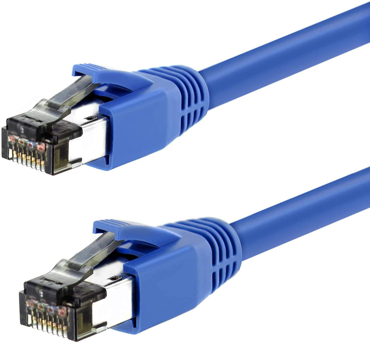 Nippon Labs Cat8 RJ45 50FT Ethernet Patch Internet Network LAN Cable, Indoor/Outdoor, 24AWG - Latest 40Gbps 2000Mhz, Weatherproof S/FTP for Router