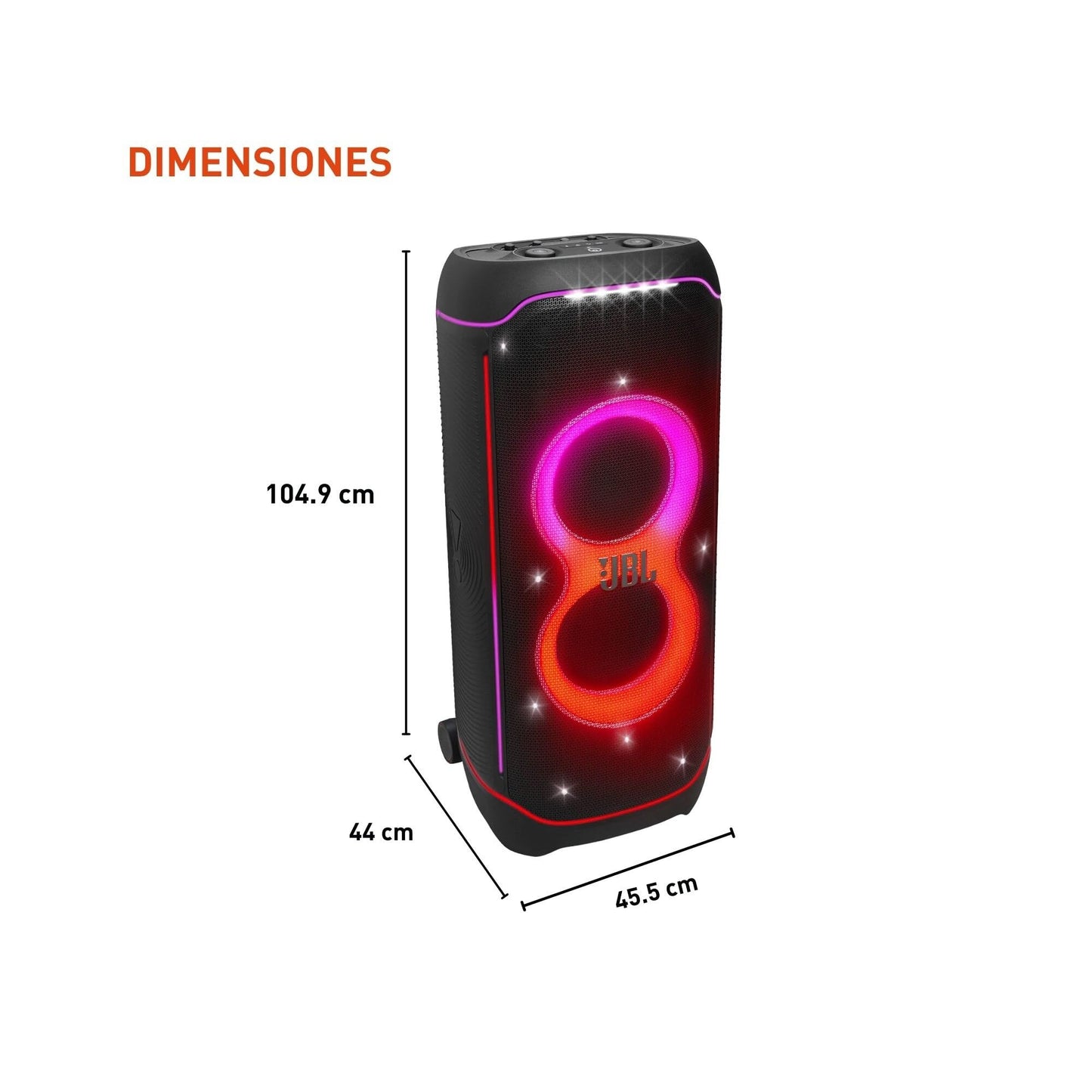 JBL Partybox Ultimate - Multi Purpose Party Speaker, with Wi-fi & Bluetooth Connectivity, Wireless, Lightshow, IPx4 Slashproof, Dual Mic & Guitar