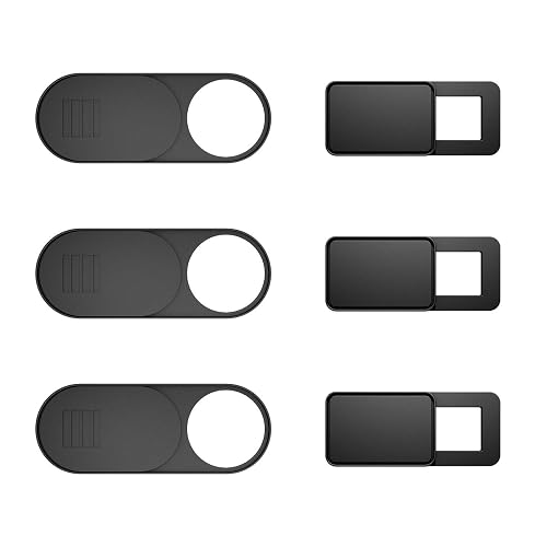 Webcam Cover 6-Pack, Web Camera Cover Slide Ultra-Thin for Laptop, iMac, MacBook Pro, Mac, Computer, Smart Phone, Tablets Slider Camera Blocker