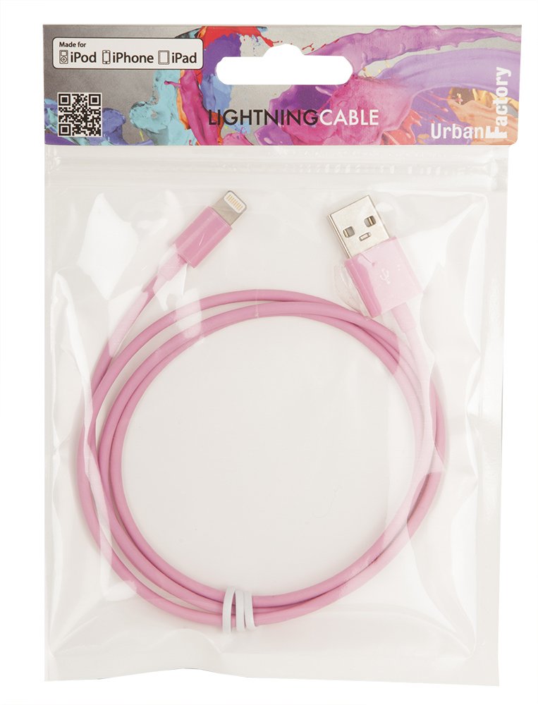 Urban Factory Lightning Cable for Apple iPad Air; iPad mini; iPad mini 2; iPad with Retina Display (4th Generation); iPhone 5, 5c, 5s, 6, 6 Plus; iPod