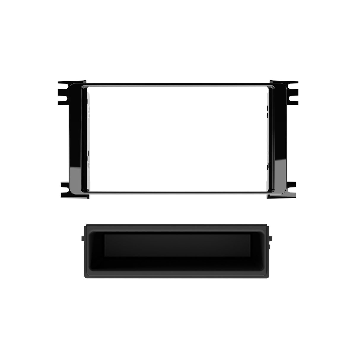 Metra 99-7015CHG Single DIN Dash Kit with Pocket for 2014- Mitsubishi Outlander (Charcoal)