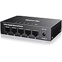 Tenda 5 Port Gigabit Switch, Unmanaged Ethernet Switch, Network Splitter with Traffic Optimization, Plug & Play, Fanless Metal Design Network Switch