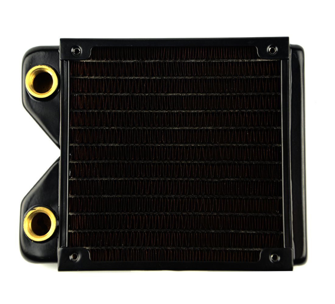 BXQINLENX 120 Pure Copper 12 Pipe Heat Exchanger Radiator for PC CPU CO2 Laser Water Cool System Computer