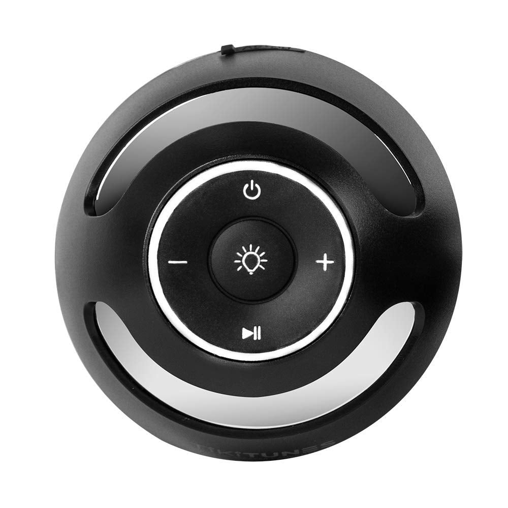 TikiTunes Portable Bluetooth 5.0 Indoor/Outdoor Wireless Speakers, LED Torch Atmospheric Lighting Effect, 5-Watt Audio USB Speakers, 2000 mAh Battery