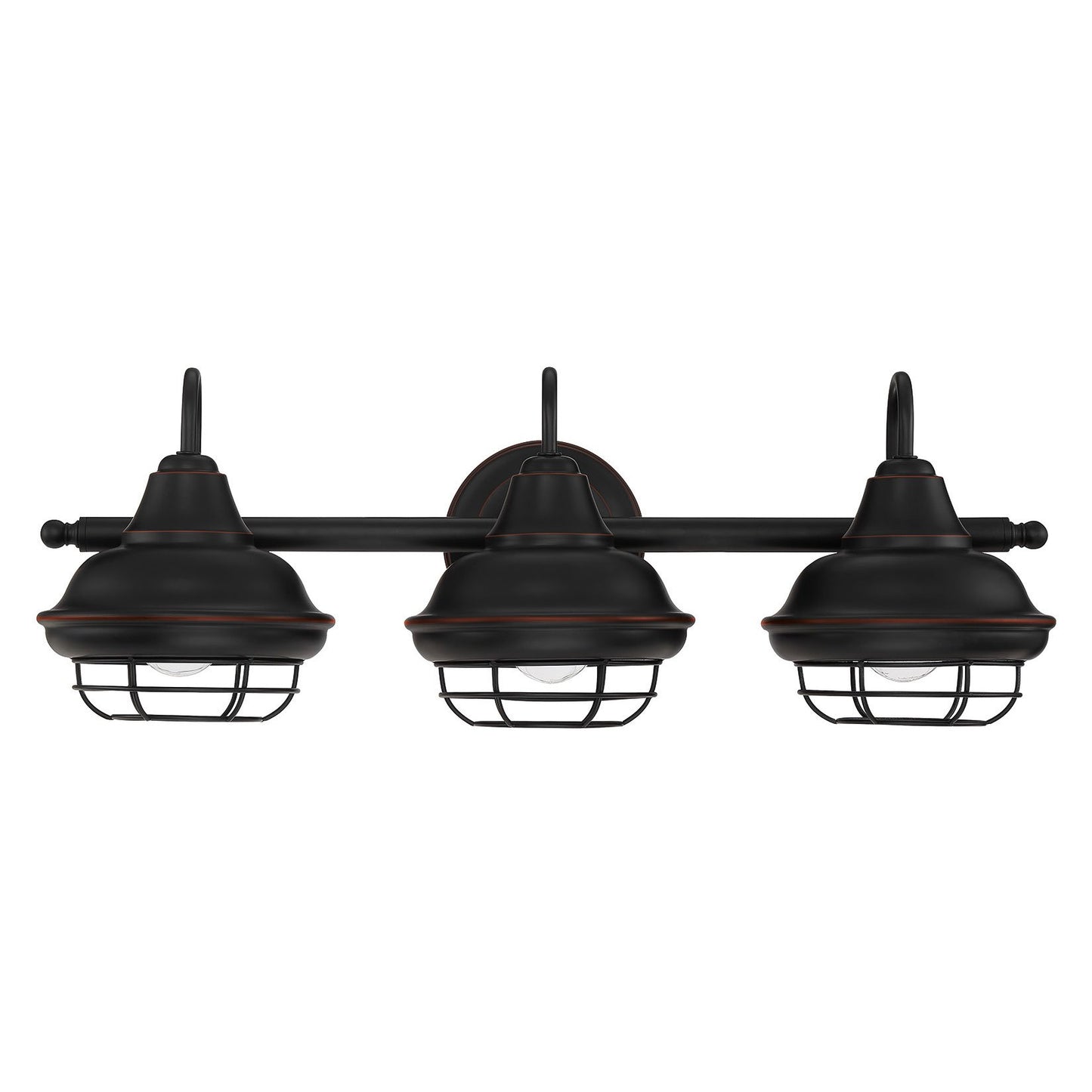 Designers Impressions Charleston Oil Rubbed Bronze 3 Light Wall Sconce/Bathroom Fixture: 10010