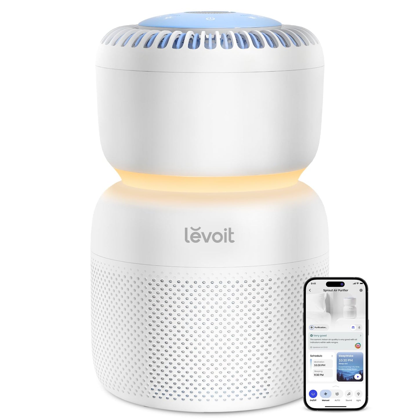 LEVOIT Smart Air Purifier for Home Bedroom, Quiet for a Nursery, Sprout