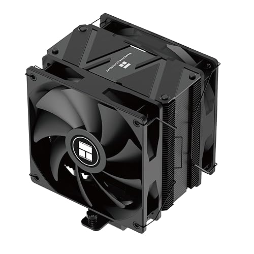 Thermalright Burst Assassin 120 EVO Dark CPU Cooler, 6 Heat Pipes Cooler, Double PWM Quiet Fans CPU Air Cooler with 1500RPM Speed, for AMD:AM4