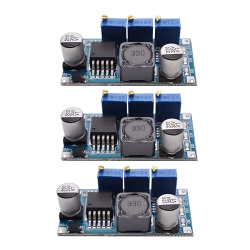 3Pack LM2596 Buck Converter Step Down Module Adjustable Voltage Regulator DC to DC 4.5-53V to 3-40V Electronic Voltage LM2596HVS Power Supply Board