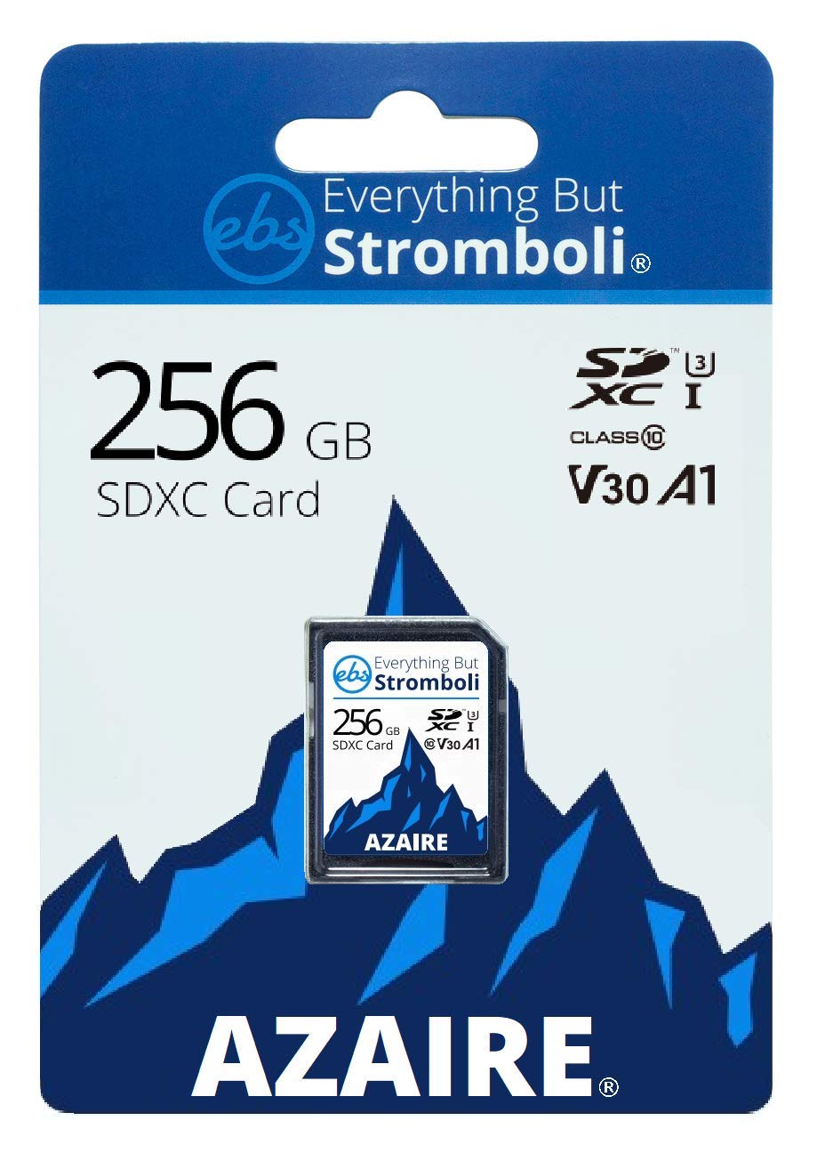 Everything But Stromboli 256GB SD Card Class 10 UHS-1 U3 Speed C10 V30 256G SDXC Memory Card for Compatible Camera, Computer, Video Camcorder Bundle