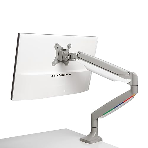 Kensington SmartFit One-Touch Monitor Arm - Height Adjustable Gas Spring for Single Monitor, 13?-32?, 360° Rotation, ±90° Tilt, Cable Management