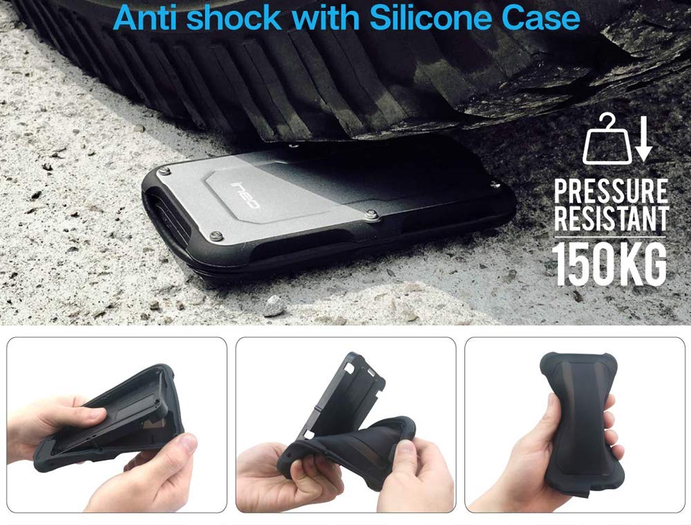 Avolusion ineo (C2580c-480G+32G) IP66 Waterproof & Military-Grade Shockproof Rugged 480GB (512GB) USB 3.1 Portable External SSD + Free 32GB USB Flash