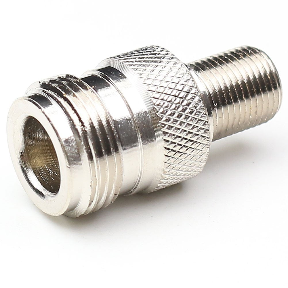 ANHAN F Type Female to N Type Female Connector Adapters RF Coax Straight Antenna Adapter 2Packs