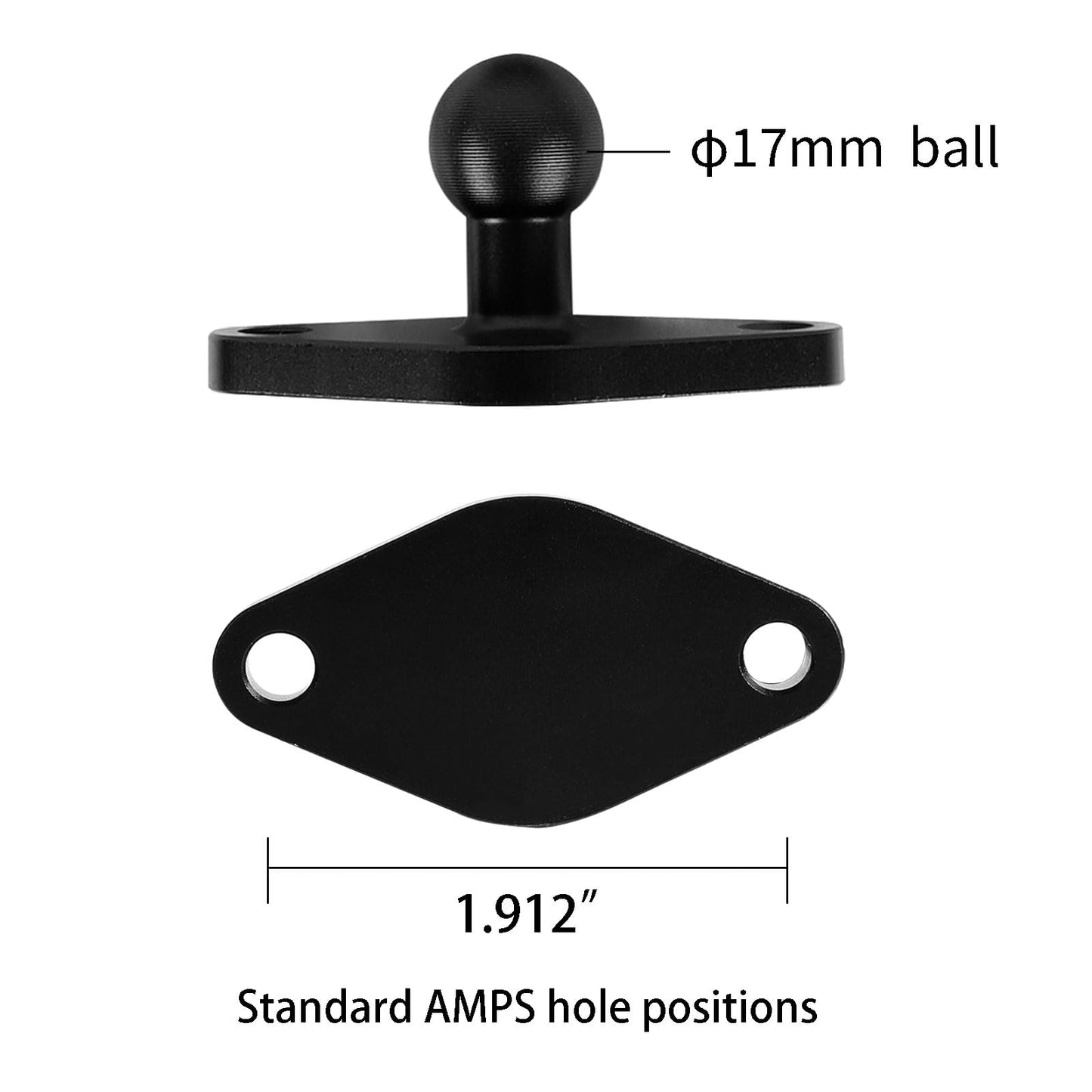 xik Metal 1/4"-20 Mount with Drill Plate Base for Monitors, Action Camera?CCTV Cameras, Camcorders, 360° Rotation Adjustable Camera Mount