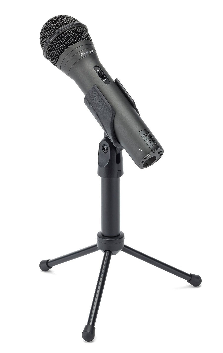 SAMSON Q2U USB/XLR Dynamic Microphone Recording and Podcasting Pack (Black)