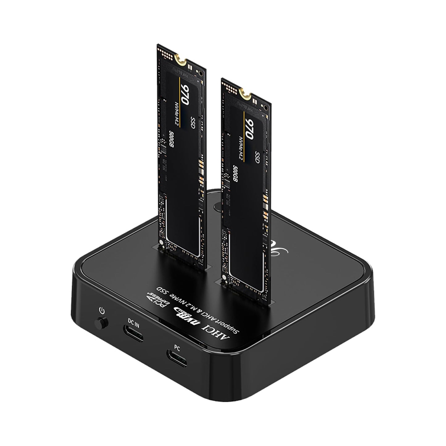 Rosewill Cloner, M.2 Duplicator Dual Bay Enclosure, Tool-Free 20Gbps USB3.2 Gen 2X2 to USB Adapter M.2 Docking Station for M Key PCIE Reader Supports