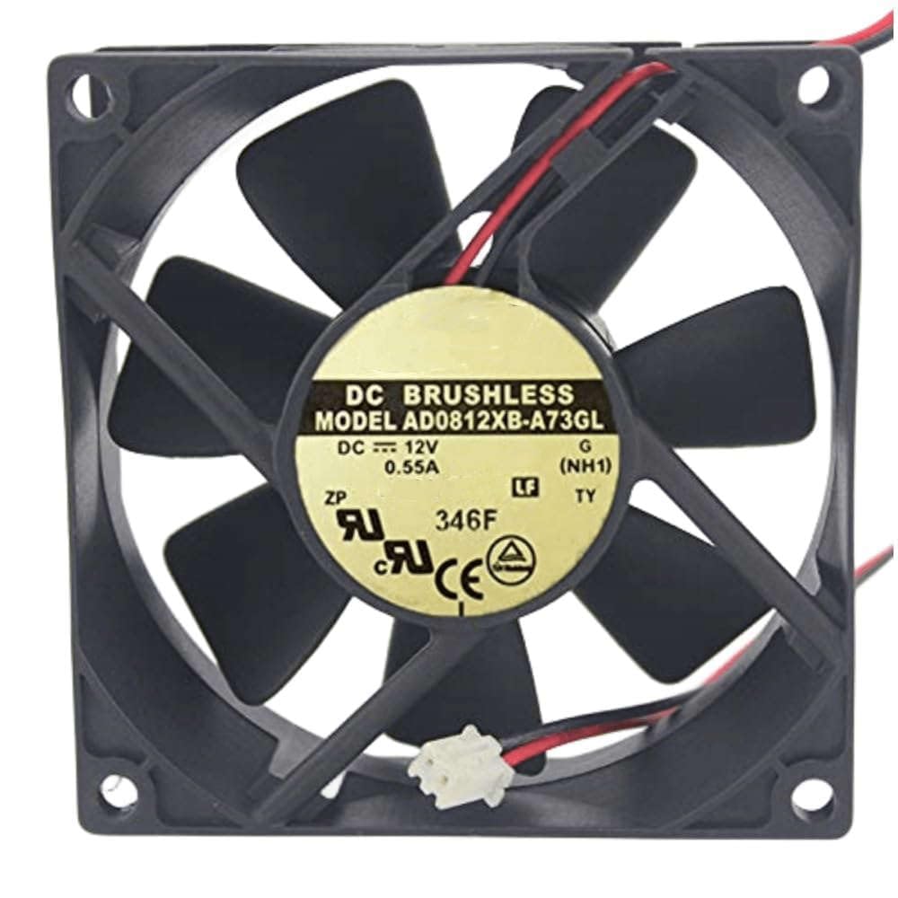 AD0812XB-A73GL DC 12V 0.55A 80x80x25mm 2-Wire Inverter Cooling Fan