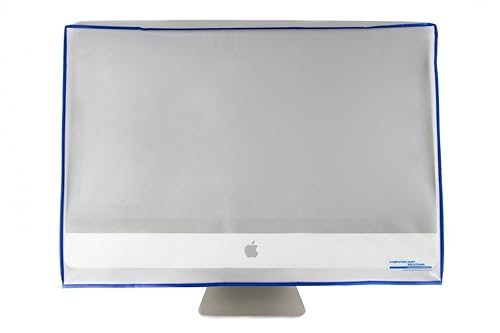 Dust and Water Resistant Silky Smooth Antistatic Vinyl iMac Monitor Dust Cover for 20" iMac 20.5W x17H x3(Top)/8(Bottom) D