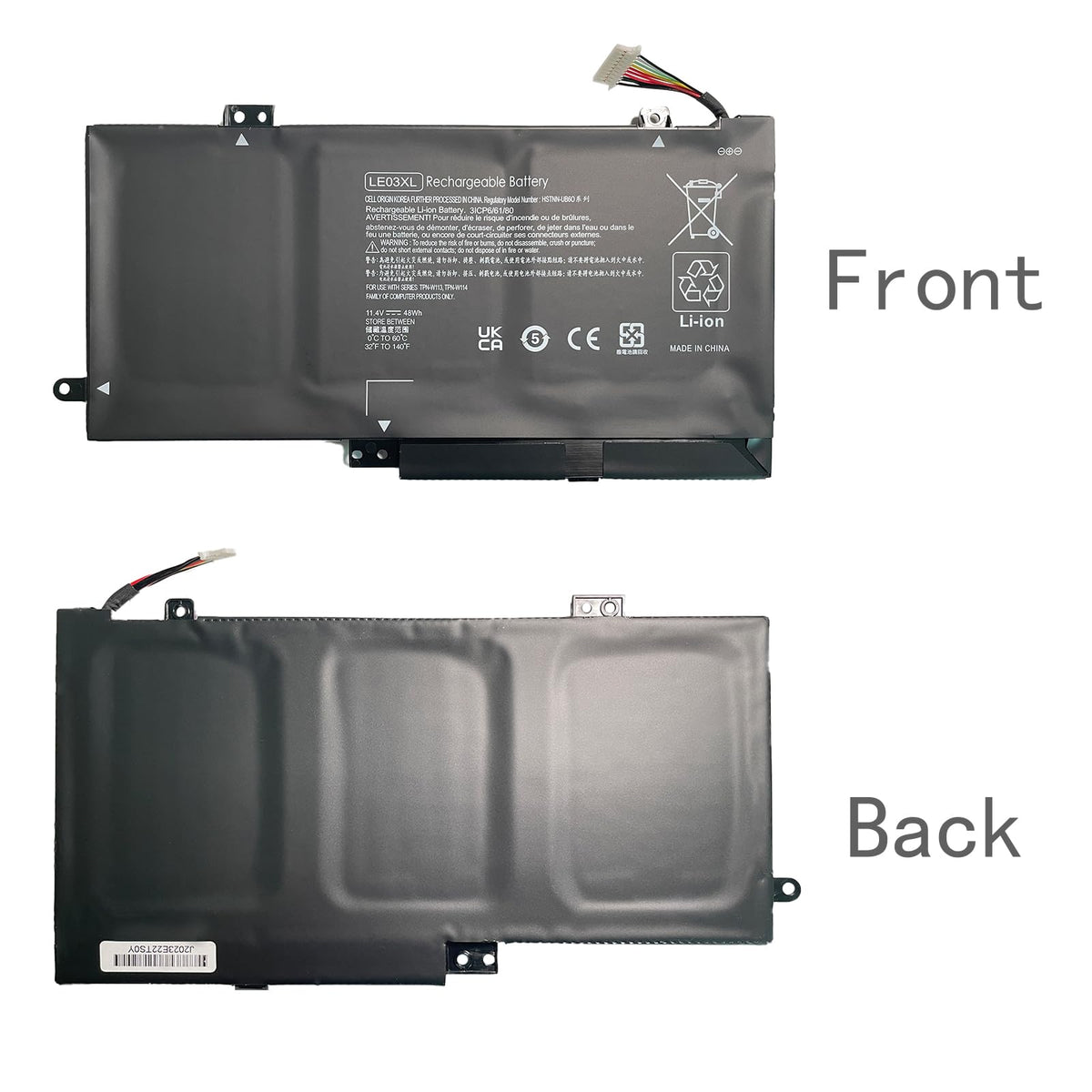 Hubei LE03 LE03XL HSTNN-PB6M UB60 UB6O YB5Q 796220-541 Laptop Battery Replcement for HP Envy X360 m6-w010dx m6-w101dx m6-w102dx m6-w103dx Pavilion