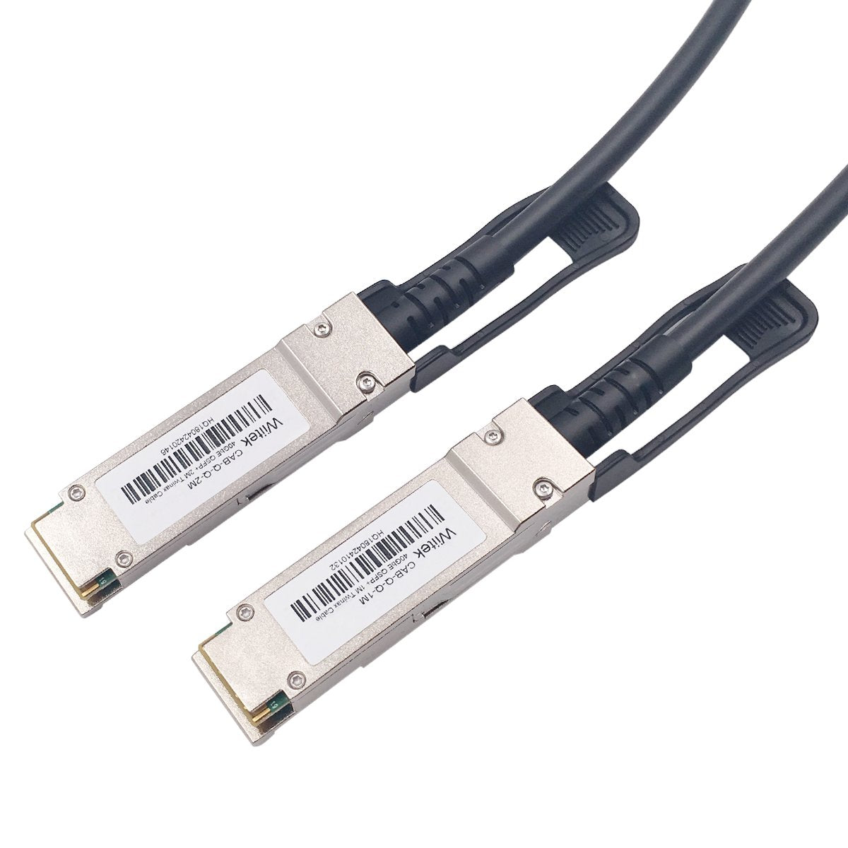 Wiitek 1M QSFP+ DAC Twinax Networking Cable, 40GbE QSFP+ Direct Attached Copper Cable, 30AWG Black, for Arista CAB-Q-Q-1M
