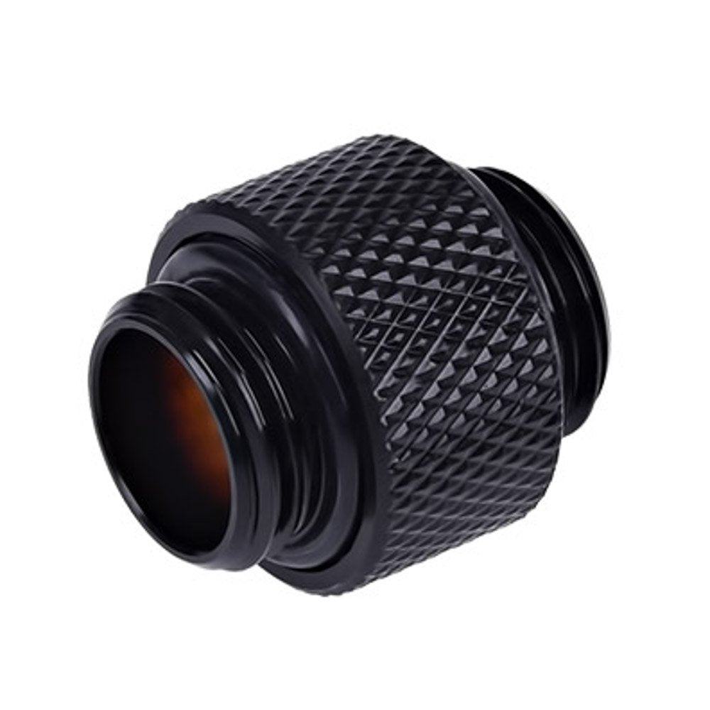 Alphacool 4-Pack G1/4" Male to Male Extender Fittings, 10mm, Deep Black, High Flow, Desktop Compatible