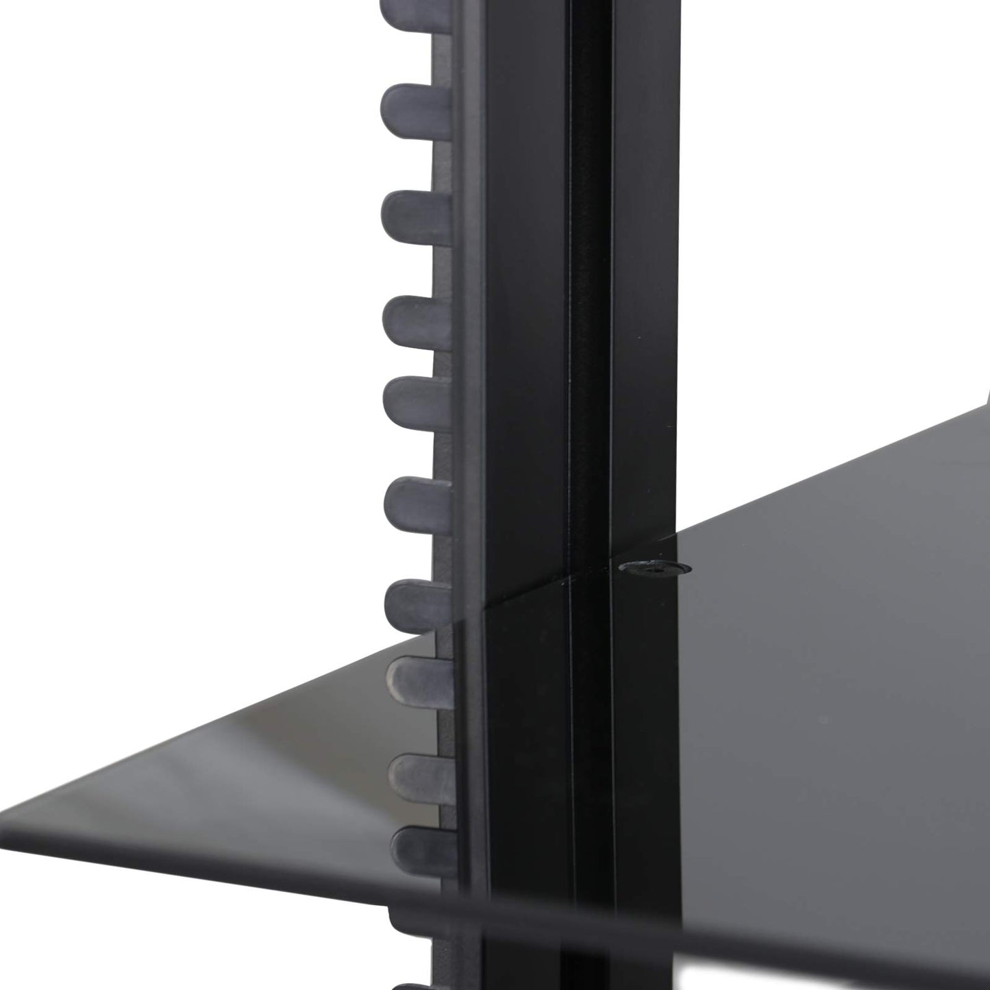 MegaMounts DVD302 Tempered Glass Double Shelf Wall Mount