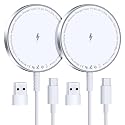 for MagSafe Charger: Magnetic Wireless Charging Pad for iPhone 17 16 15 14 13 12 Series & AirPods 4-2 Pro, Strong Magnet, Aluminum Alloy, USB-C/A