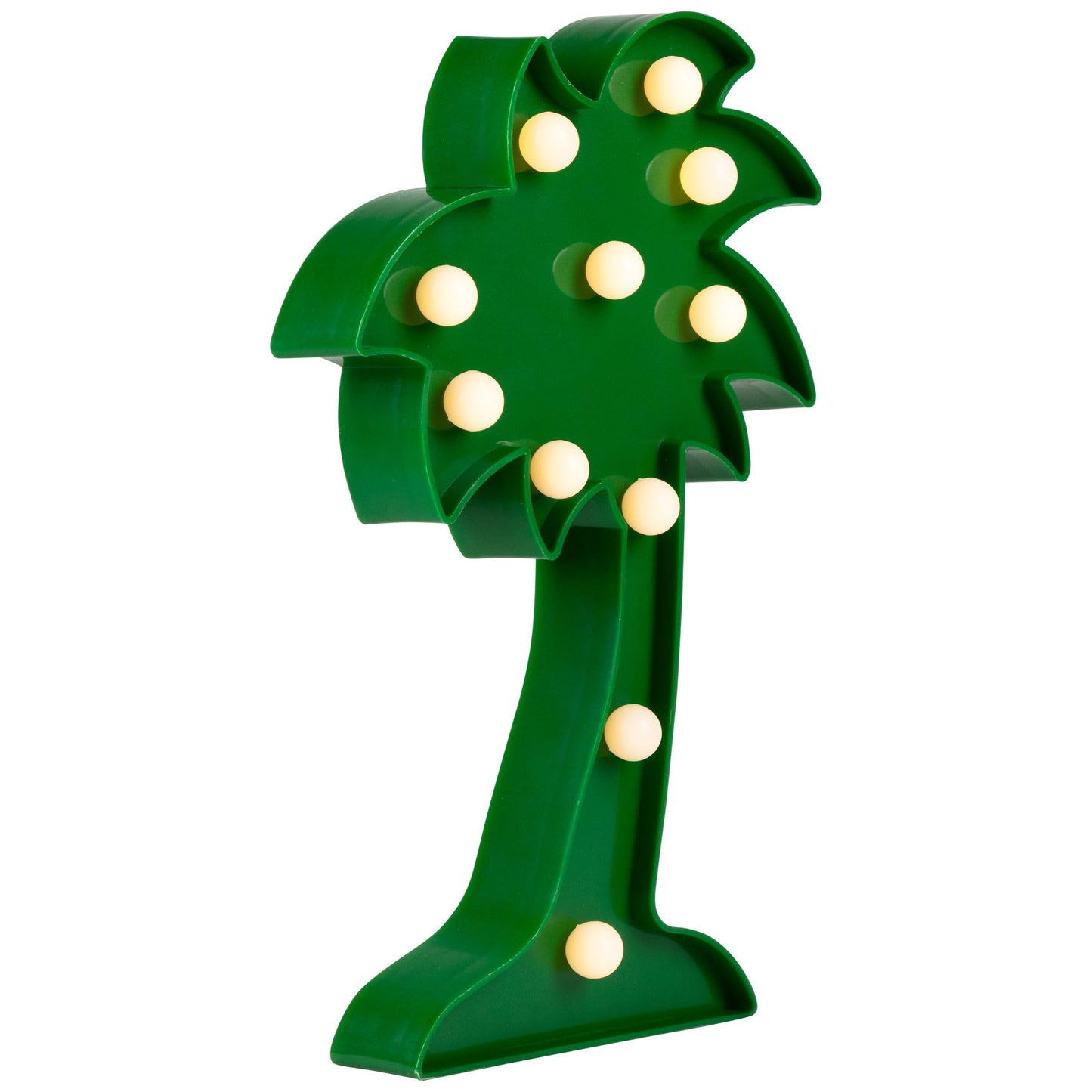 Northlight LED Lighted Palm Tree Marquee Wall Art - 10" - Green