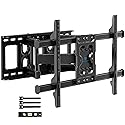 PERLESMITH Full Motion TV Wall Mount for 37-86 Inch TVs up to 132 lbs, TV Mount with Swivel Articulating Arm, Wall Mount Bracket Fits 12"/16" Wood