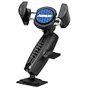 ARKON Mounts RoadVise Phone Holder with Drill Base and Adjustable Arm | Universal Phone Mount | Adjustable Arm | Strong Drill Base | Compatible