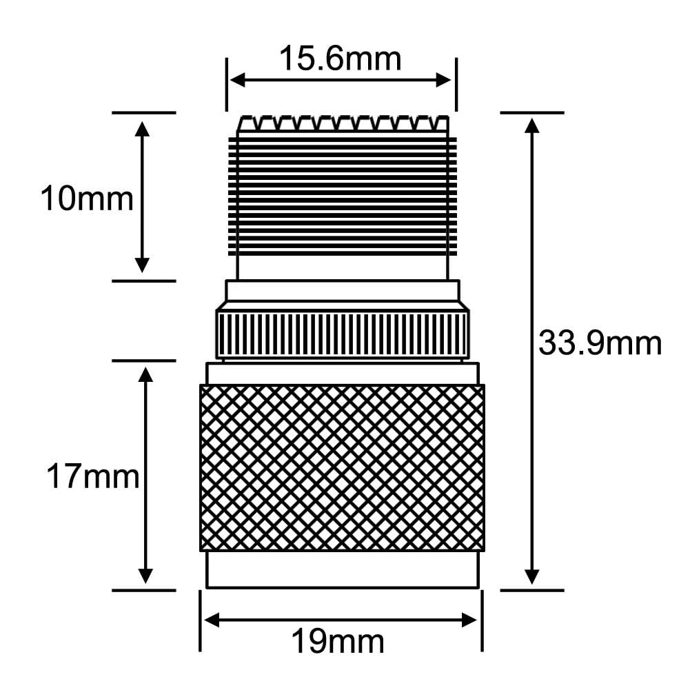 Boobrie N Male to UHF Female SO-239 Connector SO239 Jack to N-Type RF Coaxial Coax Cable Adapter for Antenna/Wireless LAN Device/WiFi/Radio/Coaxial…