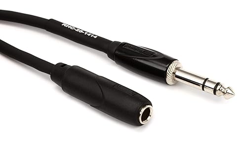 Roland Black Series Headphone Extension Cable, 1/4-Inch TRS Male to Female, 25-Feet (RHC-25-1414)