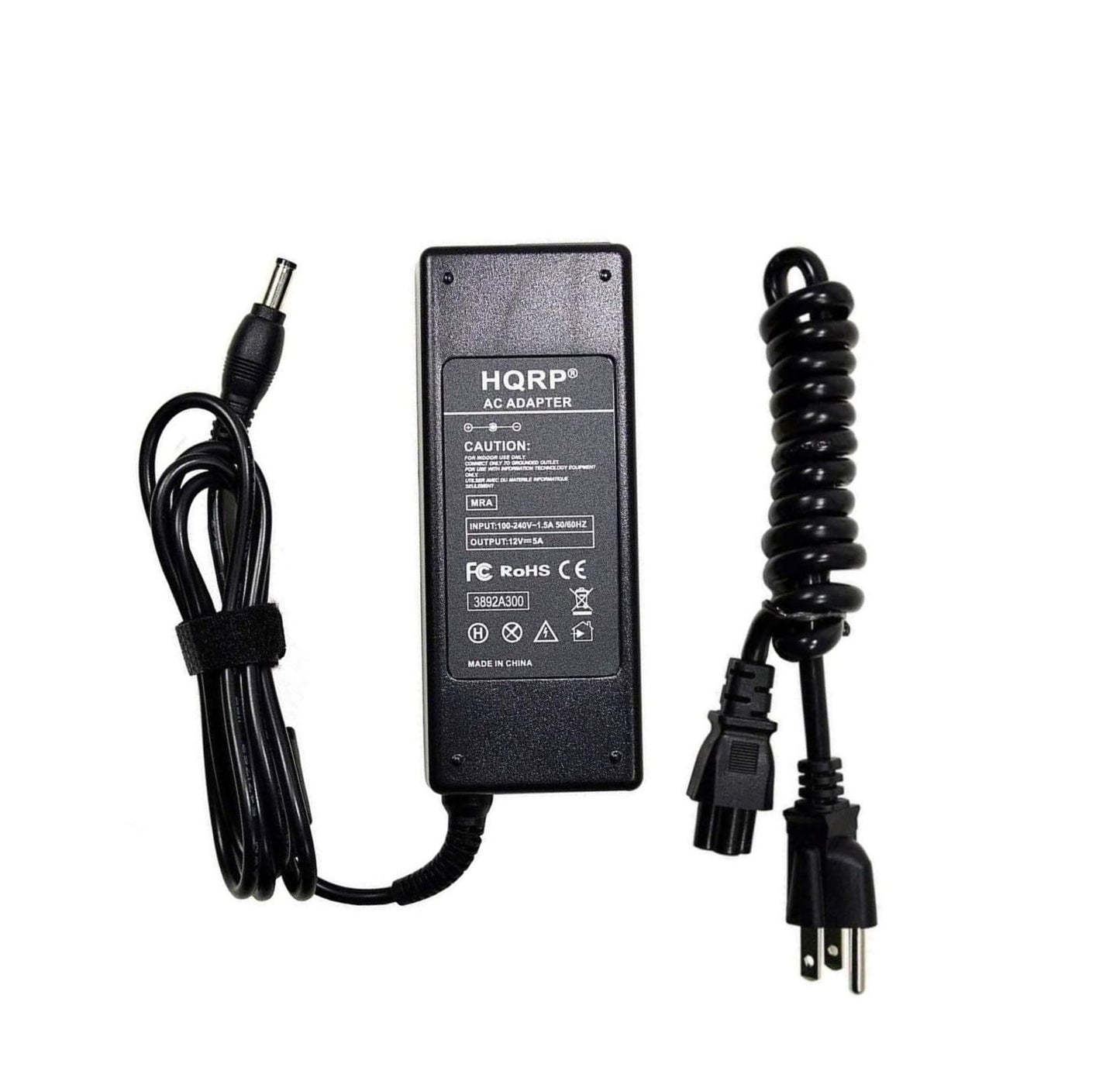 HQRP 12V 5A AC Adapter Compatible with Snailax, Nekteck, Comfier Back Foot Massager CF-2206N, CF-2309A, CF-2307A, CF-5212, CF-5701, CF-6006N Power…