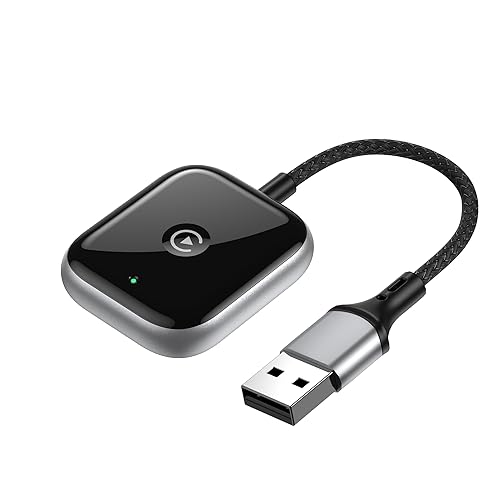Wireless CarPlay Adapter for Apple CarPlay, Easy to Upgrade Wired CarPlay to Wireless, Instant Connectivity, Super Mini Car Play Dongle for iPhone Fit