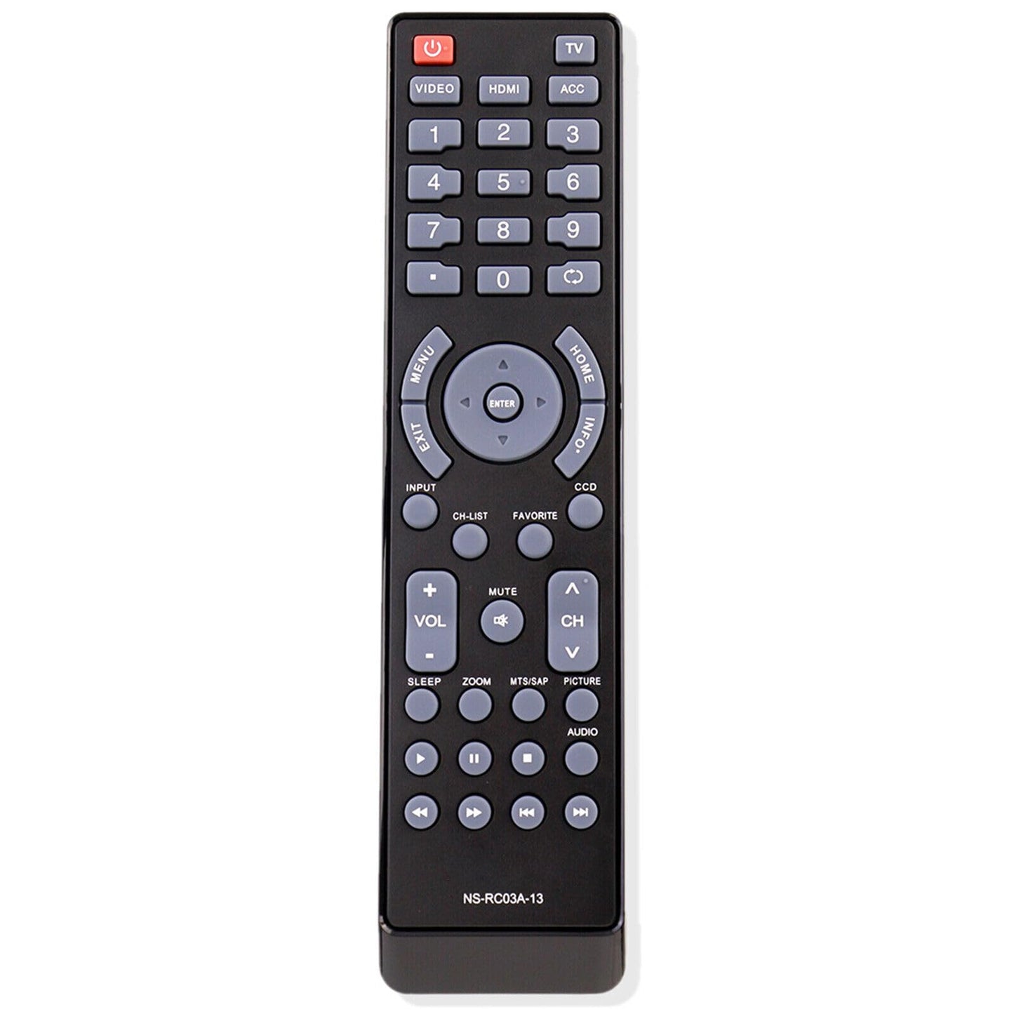 NS-RC03A-13 Remote Control Compatible with Insignia TV NS-19E310A13 NS-22E340A13 NS-24E340A13