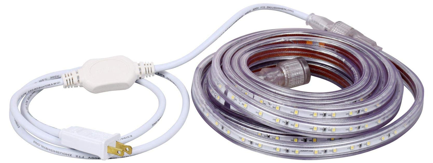 SYLVANIA LED Plug-in Outdoor Flex Light Strip Complete Lighting Kit 16.4 Inch, 6500K Daylight Color Temperature - 1 Pack