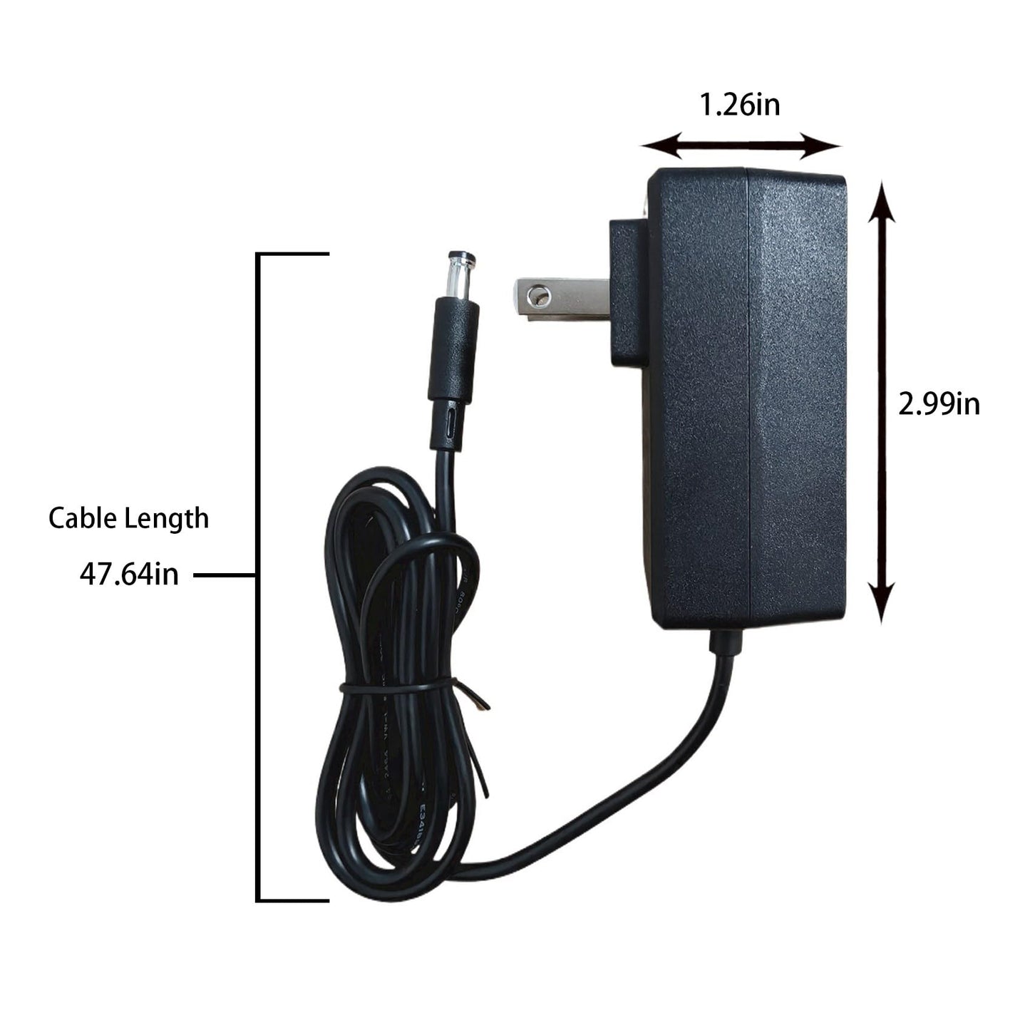 VSDISPLAY Power Adapter, AC 100-240V Input to 12V DC 2A Output, Power Supply, US Plug, with Plug 5.5x2.1 mm / 3.5x1.35 mm Fit SC24W-1202000U…