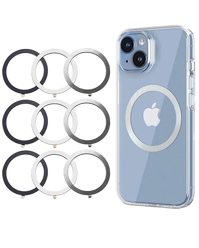 KALAPOP for MagSafe Sticker,MagSafe Ring Magnet,Magnetic Wireless Charger Conversion Kit,Compatible with iPhone 16/15/14/13/12/11, Galaxy S23/S22/S21