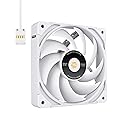 Thermaltake TOUGHFAN EX12 Pro Snow PC Cooling Fan, Magnetic Connection, Swappable Fan Blade, PWM Controlled 500~2000 RPM, Air Flow 70.8 CFM, 120mm (3