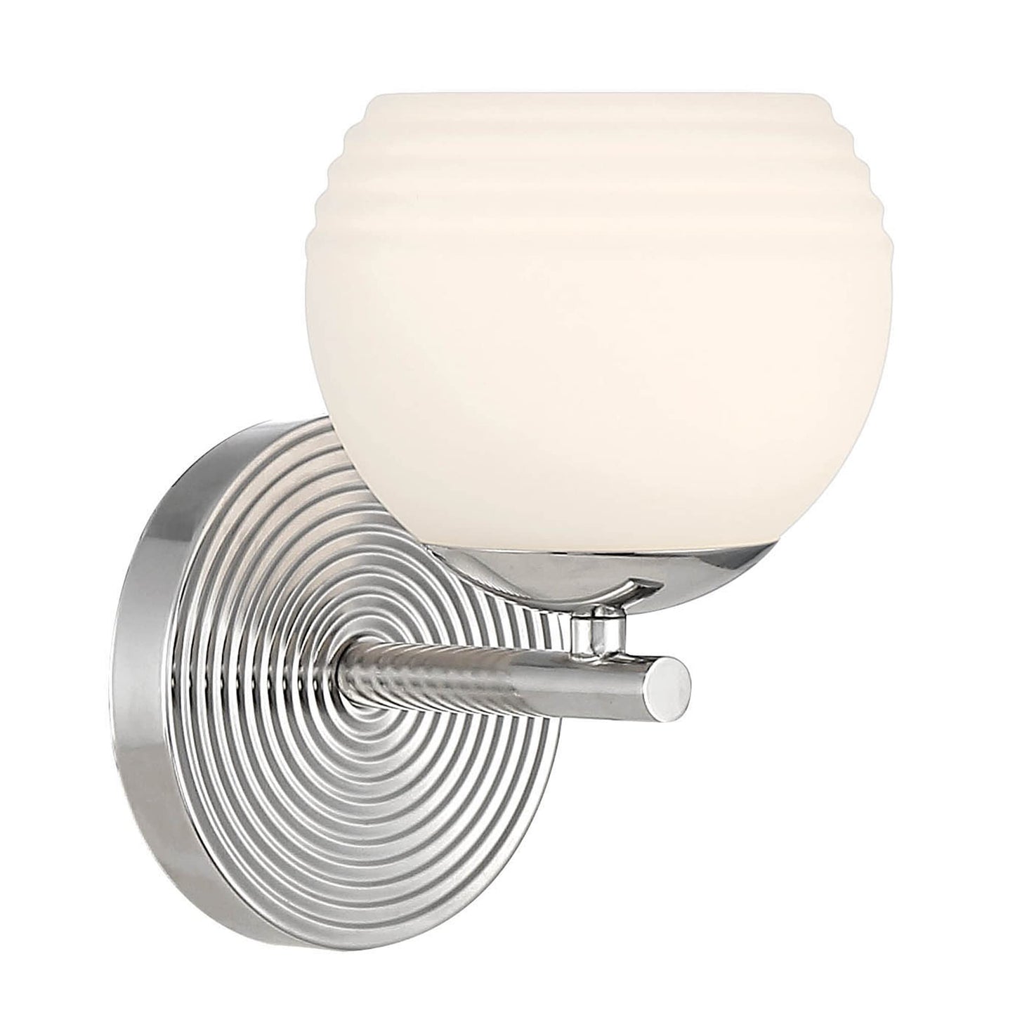 DESIGNERS FOUNTAIN Moon Breeze 1 Light Wall Sconce, Polished Nickel, D251H-WS-PN