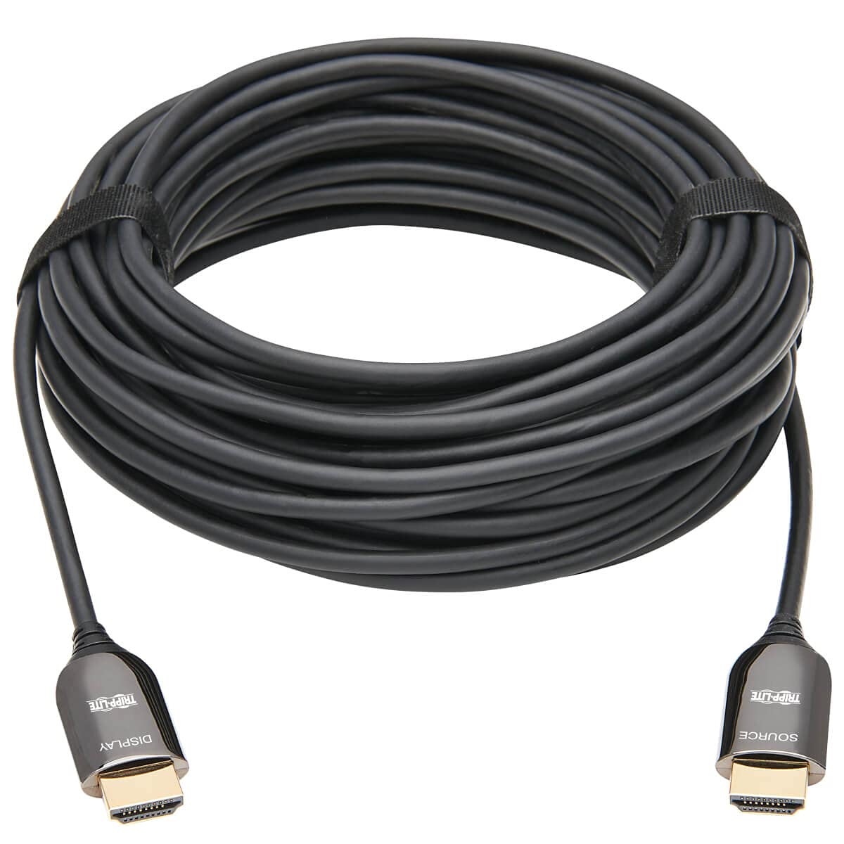 Tripp Lite HDMI Fiber Active Optical Cable, 32.8 feet / 10 Meter, AOC Plenum Rated 8K 60Hz M/M (P568F-10M-8K6)