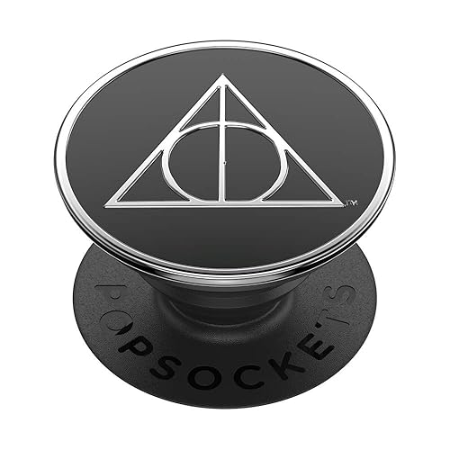 PopSockets Adhesive Phone Grip, Holder, Phone Stand, Harry Potter - Enamel Deathly Hallows