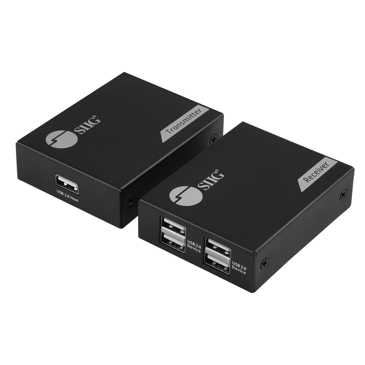 SIIG 4-Port USB 2.0 Extender 492ft Over Cat6/ 7 Cable, Cat5e Cable up to 330ft, Plug and Play, High Speed Transfer, for PC, Surveillance, Video