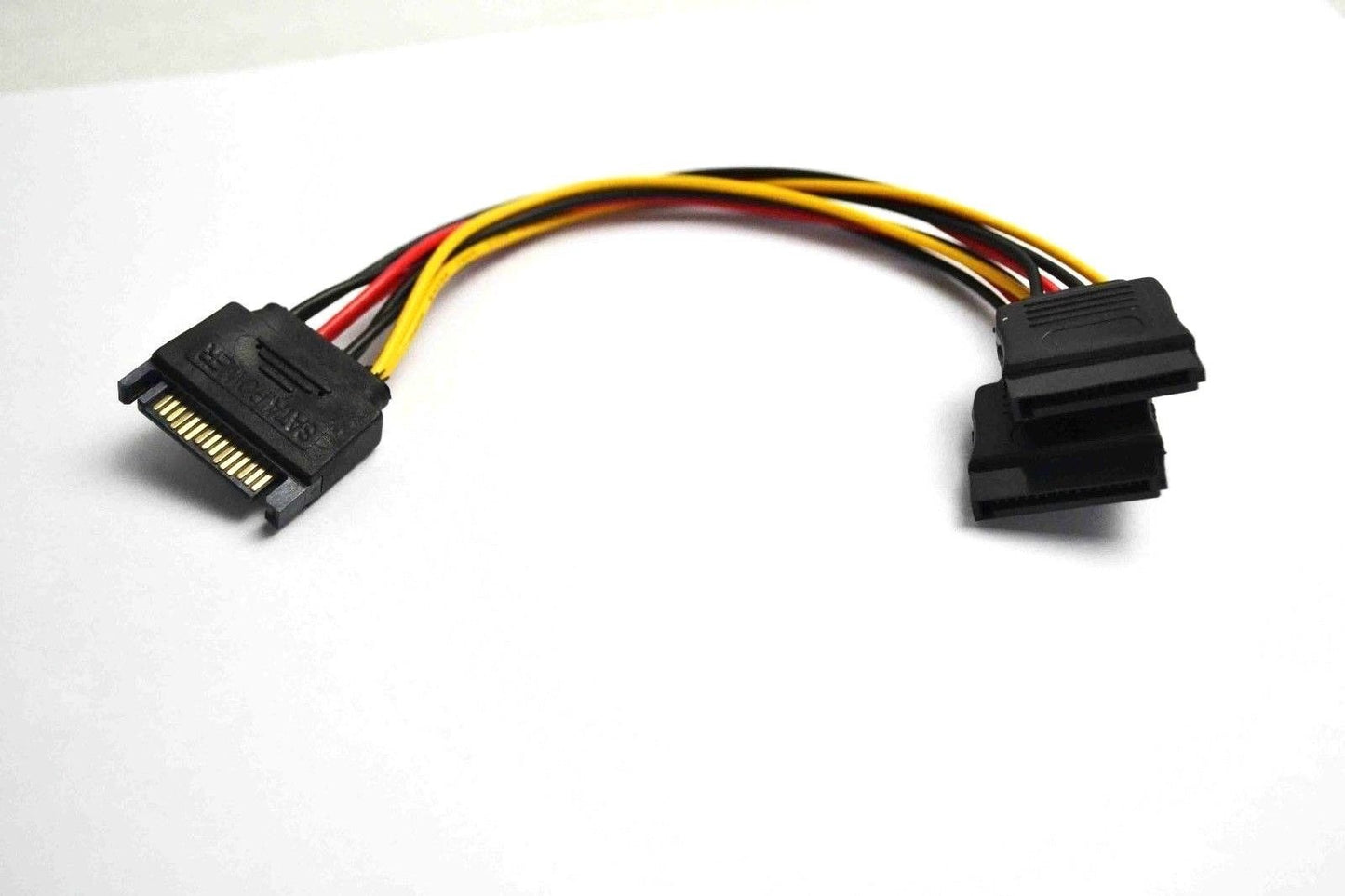 Gametown Replacement 15 Pin SATA Male to 2 SATA Splitter Female Power Extension Cable Cord