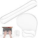 Laokiiy Gel Mouse pad & Keyboard Wrist Rest Set, Ergonomic Keyboard and Mousepad with Wrist Support, Keyboards Wrist Rest, Computer Keyboards Pad