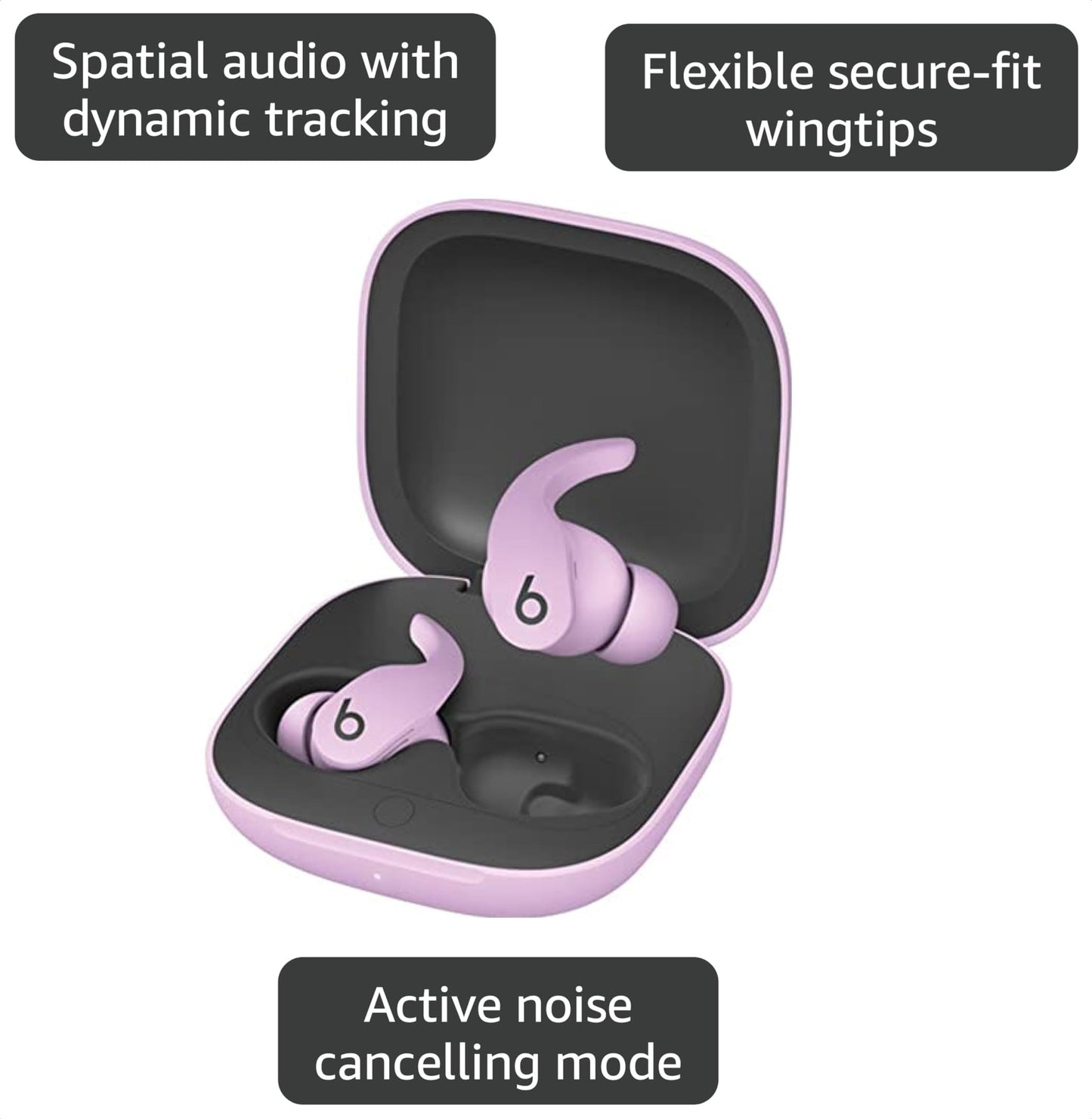 Beats by Dr. Dre Fit Pro True Wireless Noise Cancelling in-Ear Headphones - Purple (Renewed)
