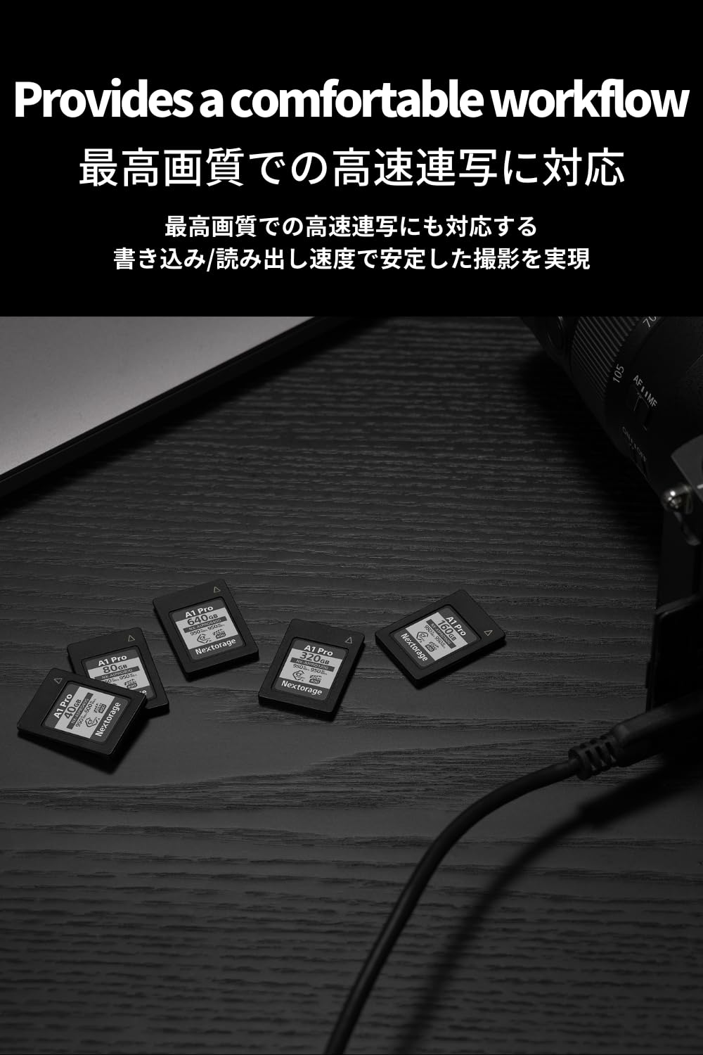 Nextorage Japan CFexpress Type A Card NX-A1PRO 80GB VPG 400 Ultra Fast Read 950MB/s Write 950MB/s